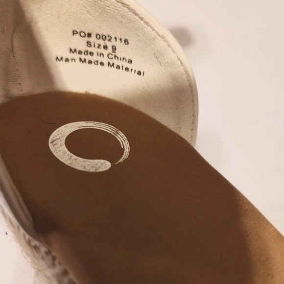 JOURNEE COLLECTION White Sierra Espadrille Wedge Sandal Size 9 - Picture 6 of 10